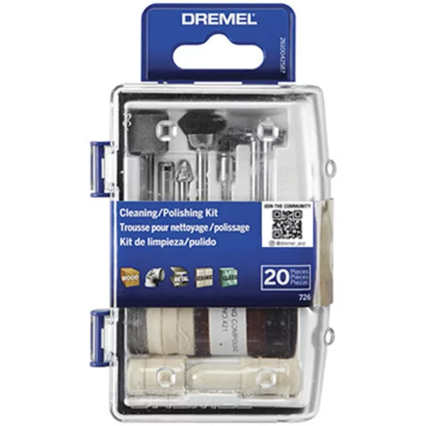 KIT DREMEL 20 ACCESORIOS LIMPIEZA Y PULIDO