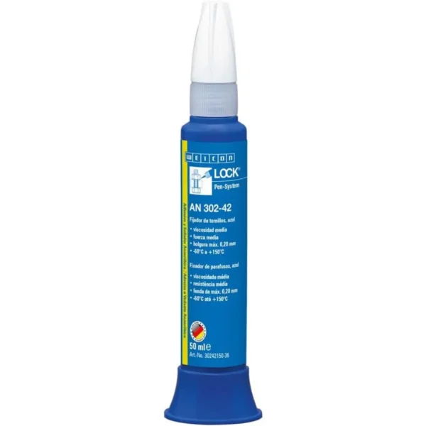TRABADOR DE PERNOS ROSCAS FUERZA MEDIA 50 Ml AN 302-42 WEICONLOCK (Loctite 242)
