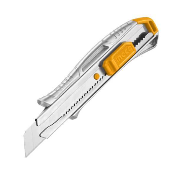 CUCHILLO CARTONERO ALUMINIO 10 CMS. C/1 HOJA # HKNS11807 INGCO