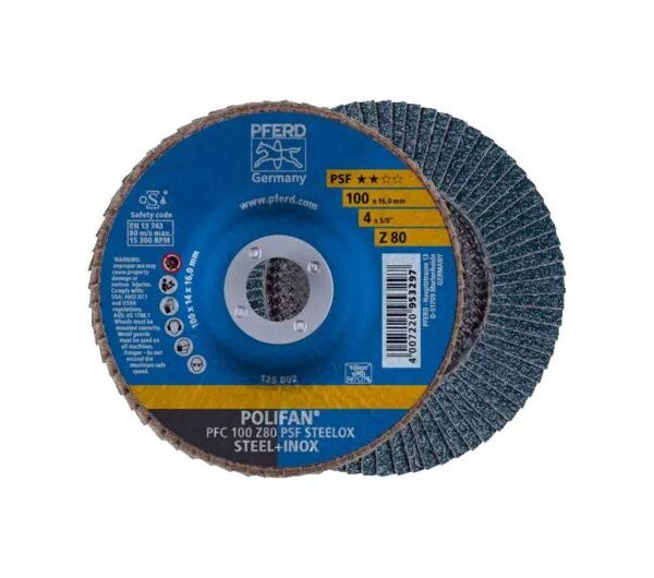 DISCO TRASLAPADO 180MM GR80 PFERD POLIFAN PFC 180-22 DUAL