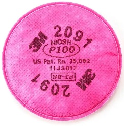 Filtro Serie 2000 (Ex-2040) 2091 P100 Para Particulas (1 Par) 3M
