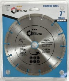DISCO DIAMANTADO SEGMENTADO 7" x 22,2 PRODELTA