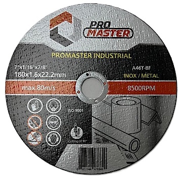 DISCO CORTE 7" PROMASTER  INOX (180X1,6X22,2) (PACK 10 UND)