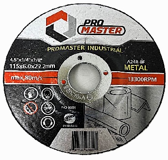 DISCO DESBASTE 4.5"x 6.0 A24R PROMASTER (PACK 10 UND)