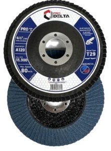 DISCO TRASLAPADO 115MM GR120 INOX/METAL PRODELTA (PACK 10 UND)