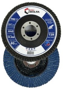 DISCO TRASLAPADO 115MM GR40 INOX/METAL PRODELTA (PACK 10 UND)