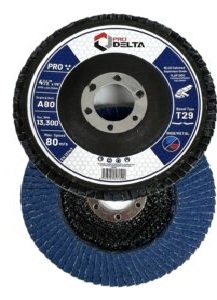 DISCO TRASLAPADO 115MM GR80 INOX/METAL PRODELTA (PACK 10 UND)