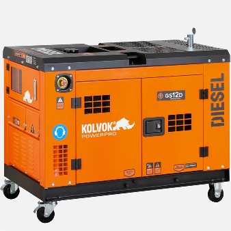 GENERADOR MONOFASICO GS12D 9.5KVA DIESEL  KOLVOK (INSONORIZADO)