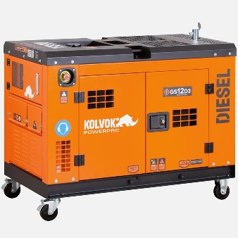 GENERADOR TRIFASICO GS12D3 11.5KVA DIESEL  KOLVOK (INSONORIZADO)